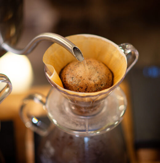 コーヒーの蒸らし